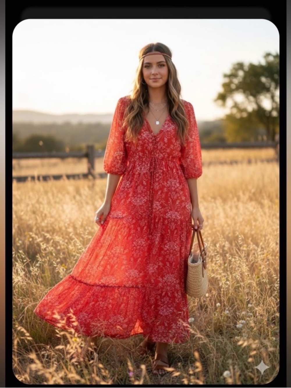Abel The Label Coral Pink Boho Maxi Dress Size Small Festival Cottagecore